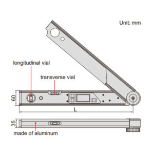Thước đo góc điện tử INSIZE 2174-225