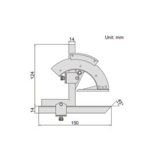 Thước đo góc INSIZE 2374-320 5 Thước đo góc INSIZE 2374-320