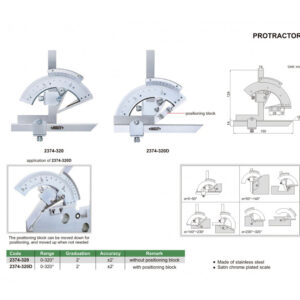 Thước đo góc INSIZE 2374-320