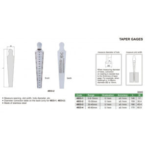 Thước đo khe hở Insize 4833-2