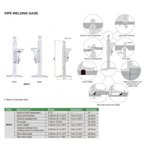 Thước đo mối hàn INSIZE 4839-1 7 Thước đo mối hàn INSIZE 4839-1