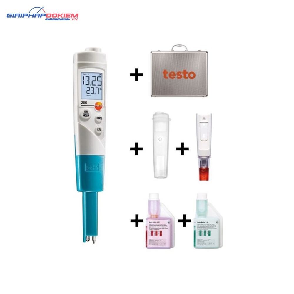 Máy đo PH, nhiệt độ Testo 206 pH2 (0 ~ 60 °C; 0~14 pH) 7 Máy đo PH, nhiệt độ Testo 206 pH2 (0 ~ 60 °C; 0~14 pH)