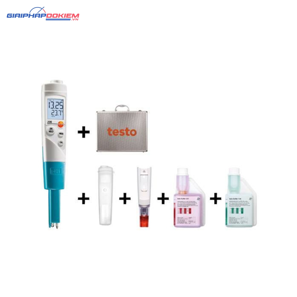 Máy đo PH, nhiệt độ Testo 206 pH1 (0 ~ 60 °C; 0~14 pH) 7 Máy đo PH, nhiệt độ Testo 206 pH1 (0 ~ 60 °C; 0~14 pH)