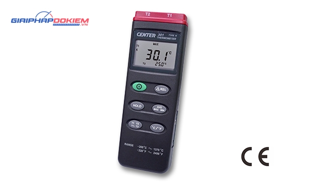 Máy đo nhiệt độ 2 kênh CENTER 301 3 Máy đo nhiệt độ 2 kênh CENTER 301