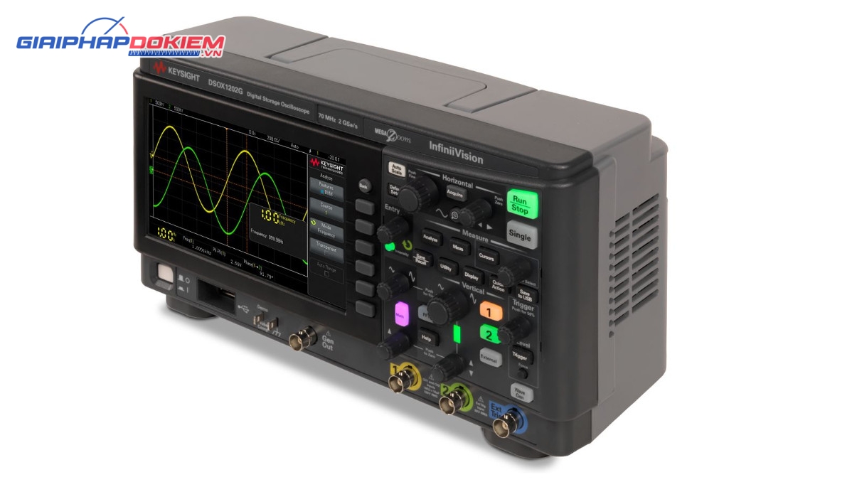 Máy hiện sóng số KEYSIGHT DSOX1202G ( 70Mhz, 2 CH, 2 GSa/s, WaveGen 20-MHz ) 3 Máy hiện sóng số KEYSIGHT DSOX1202G ( 70Mhz, 2 CH, 2 GSa/s, WaveGen 20-MHz )