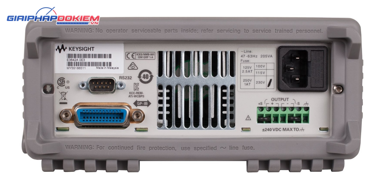 Bộ nguồn DC 1 đầu ra với 2 dải tùy chọn KEYSIGHT E3642A (0-8V/5A & 0-20V/2.5, 50W) 4 Bộ nguồn DC 1 đầu ra với 2 dải tùy chọn KEYSIGHT E3642A (0-8V/5A & 0-20V/2.5, 50W)