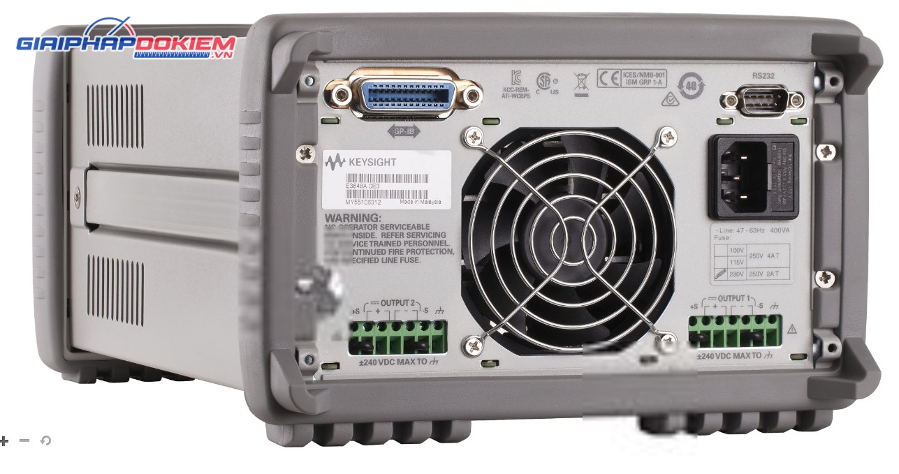 Nguồn DC 2 đầu ra với 2 dải tùy chọn KEYSIGHT E3648A (0-8V/5A & 0-20V/2.5A, 100W) 4 Nguồn DC 2 đầu ra với 2 dải tùy chọn KEYSIGHT E3648A (0-8V/5A & 0-20V/2.5A, 100W)