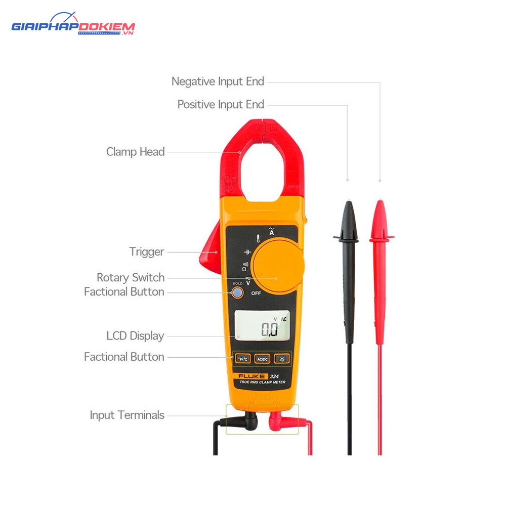 Ampe kìm FLUKE 324 (AC 400A; True RMS) 12 Ampe kìm FLUKE 324 (AC 400A; True RMS)