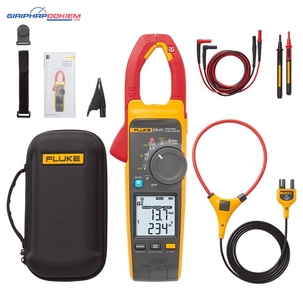 Ampe kìm True-rms AC/DC Fluke 378 FC với iFlex™ 15 Ampe kìm True-rms AC/DC Fluke 378 FC với iFlex™