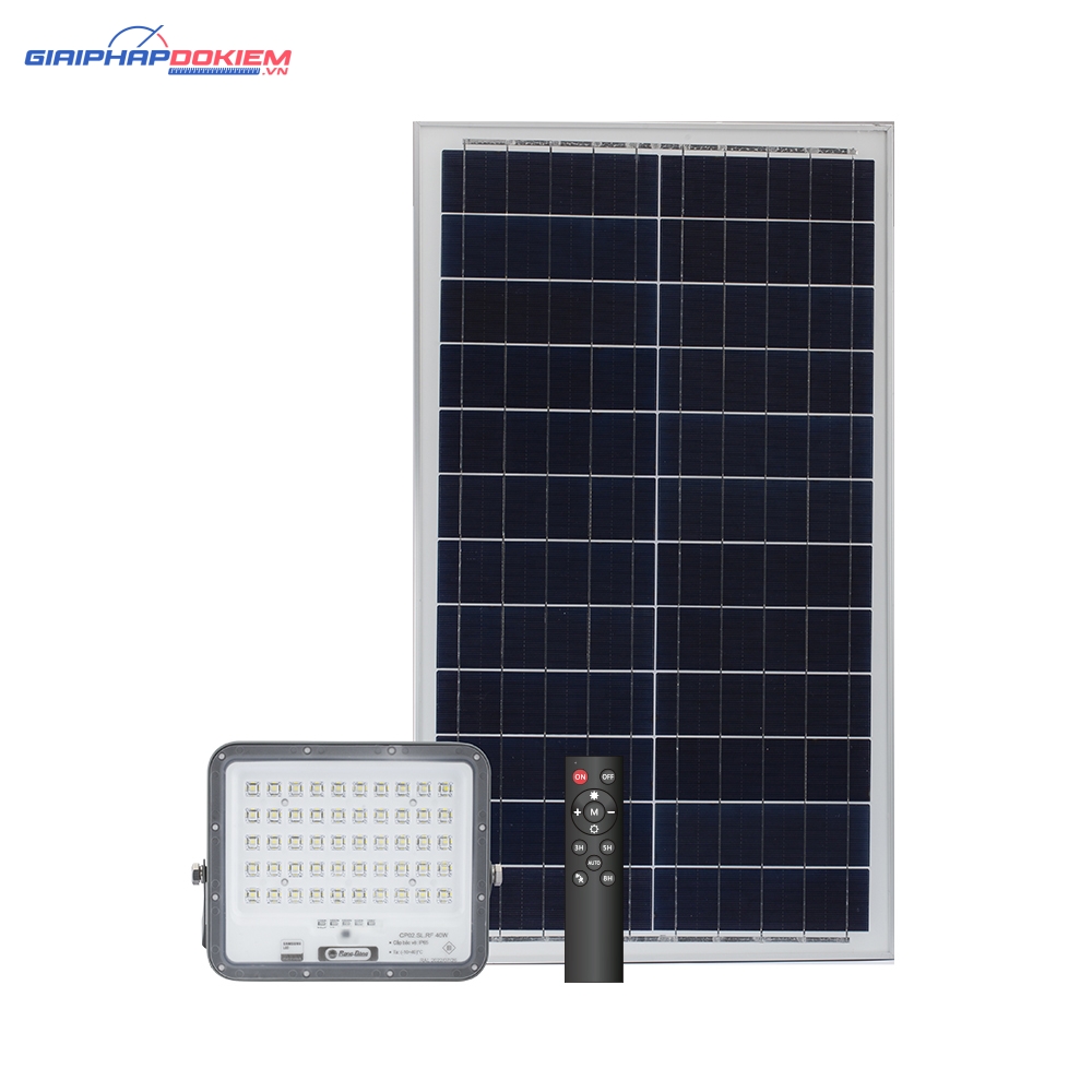Đèn chiếu pha năng lượng mặt trời CP02.SL.RF 40W 3 Đèn chiếu pha năng lượng mặt trời CP02.SL.RF 40W