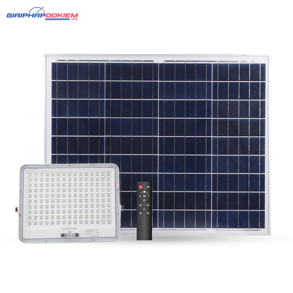 Đèn chiếu pha năng lượng mặt trời CP02.SL.RF 70W 2 Đèn chiếu pha năng lượng mặt trời CP02.SL.RF 70W