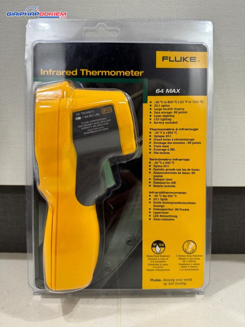 Máy đo nhiệt độ hồng ngoại Fluke 64 MAX 55 Máy đo nhiệt độ hồng ngoại Fluke 64 MAX