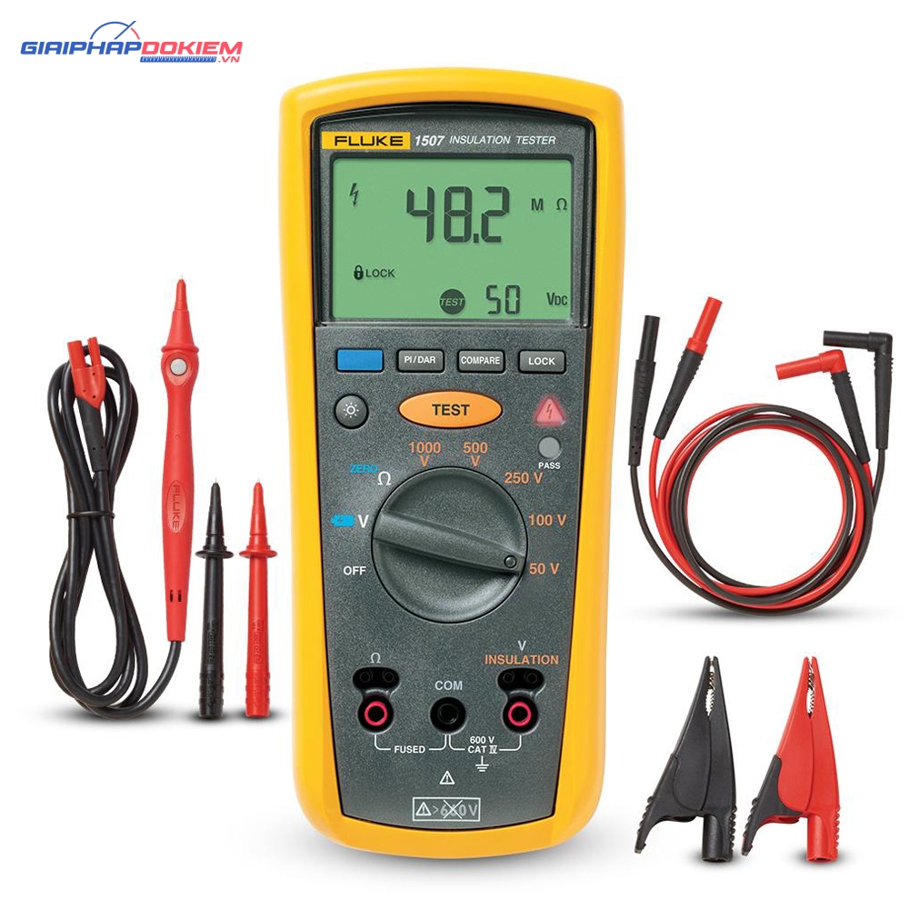 MÁY ĐO ĐIỆN TRỞ CÁCH ĐIỆN FLUKE 1507 (1000V, 10GΩ) 48 MÁY ĐO ĐIỆN TRỞ CÁCH ĐIỆN FLUKE 1507 (1000V, 10GΩ)