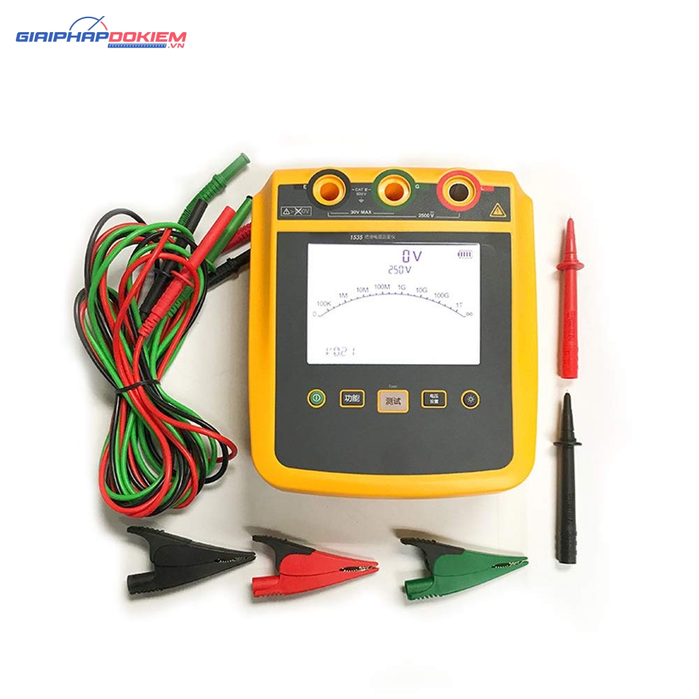 Máy Đo Điện Trở Cách Điện Fluke 1535 2500V (Megaohm kế cao áp) 15 Máy Đo Điện Trở Cách Điện Fluke 1535 2500V (Megaohm kế cao áp)
