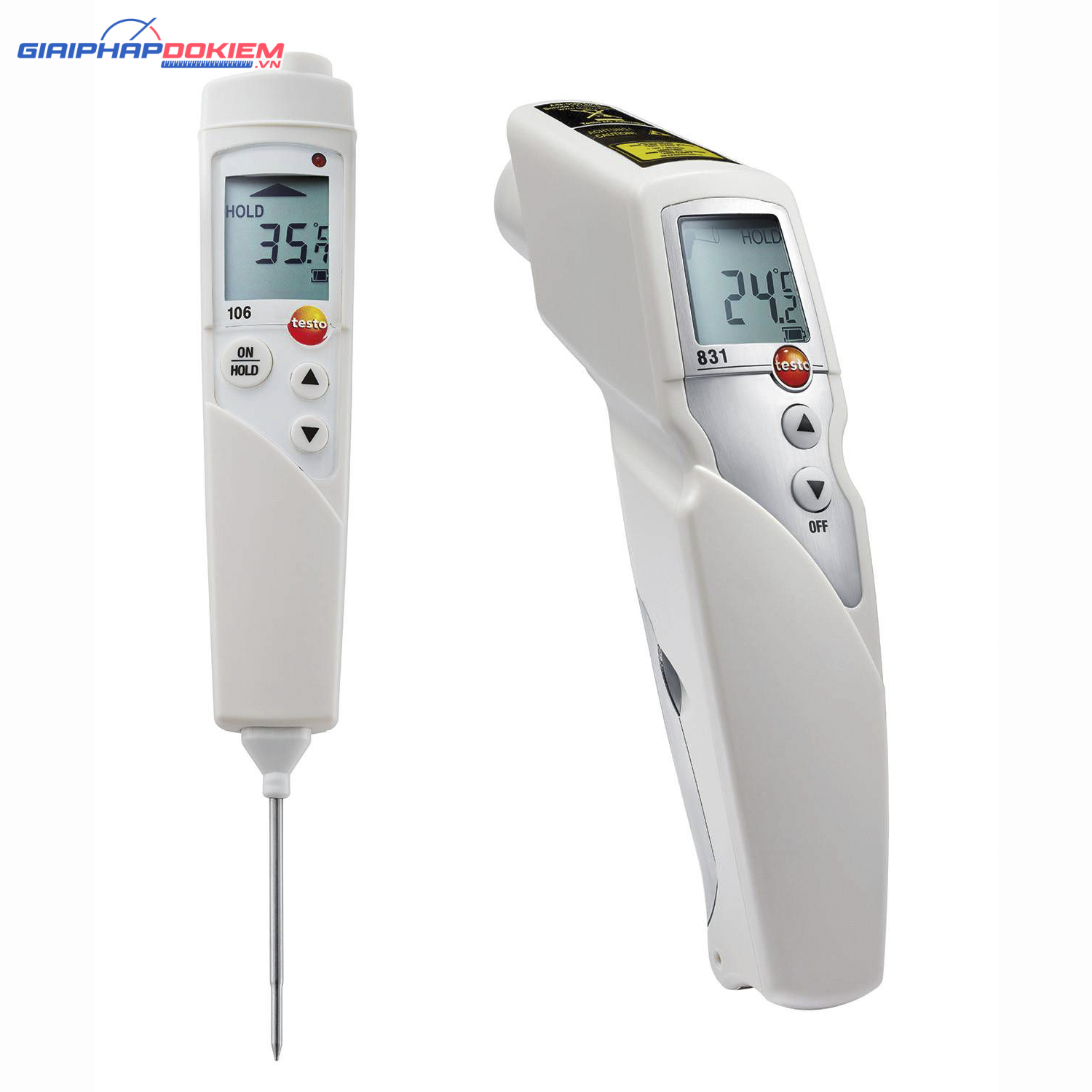 Máy đo nhiệt hồng ngoại Testo 831 kèm đầu đo Testo 106 6 Máy đo nhiệt hồng ngoại Testo 831 kèm đầu đo Testo 106