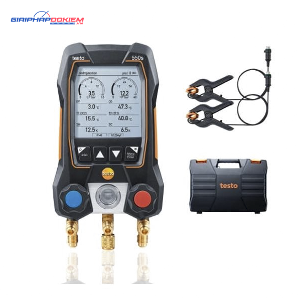 Bộ đồng hồ đo áp suất gas lạnh Testo 550s Smart Kit 1 Bộ đồng hồ đo áp suất gas lạnh Testo 550s Smart Kit