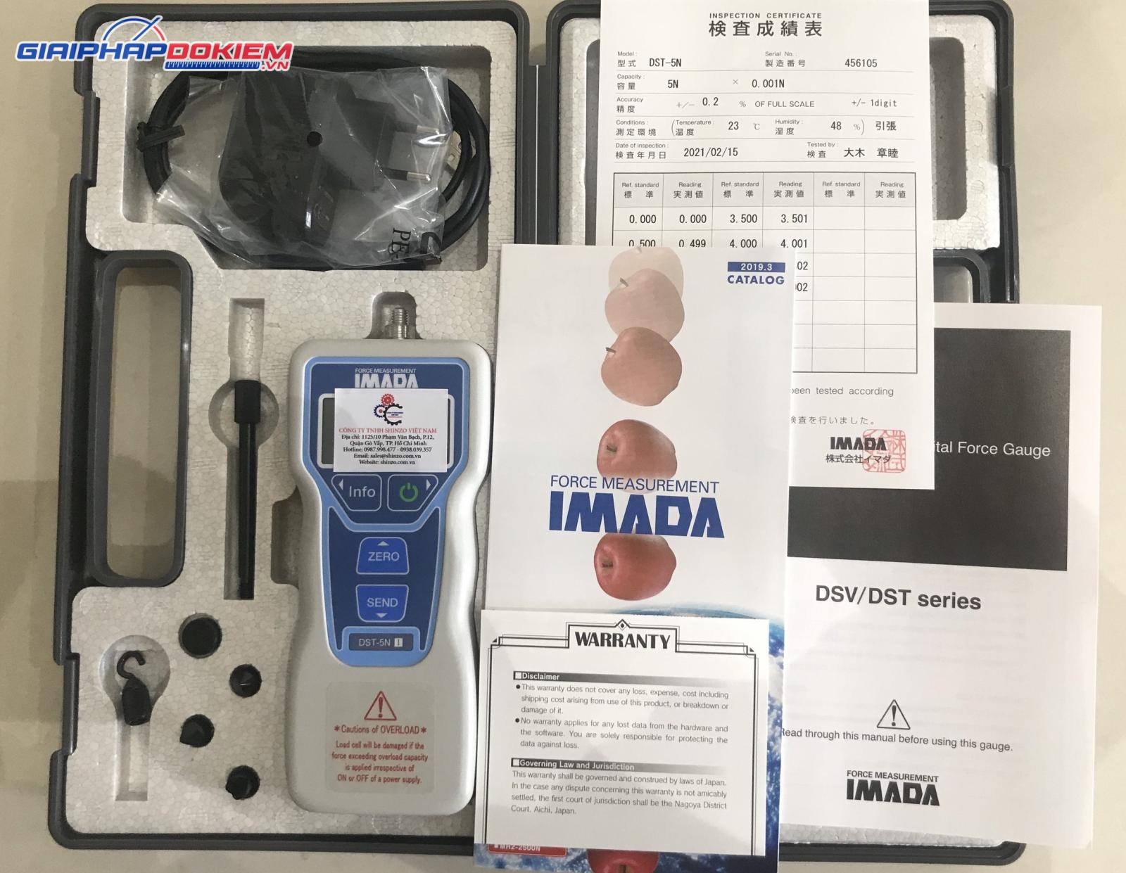 Thiết bị đo lực căng IMADA DST-5N 4 Thiết bị đo lực căng IMADA DST-5N