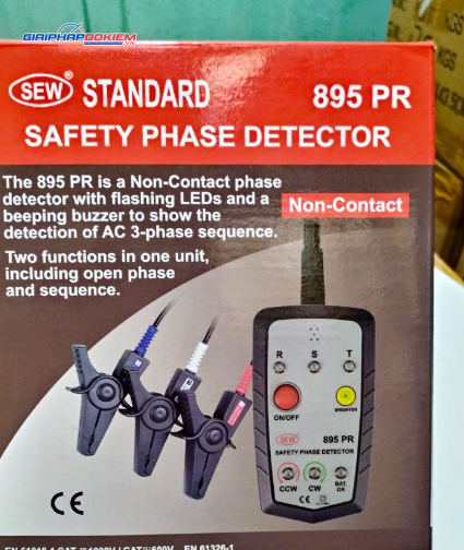 Thiết bị kiểm tra thứ tự pha SEW 895 PR ( Đầu kẹp không tiếp xúc ) 8 Thiết bị kiểm tra thứ tự pha SEW 895 PR ( Đầu kẹp không tiếp xúc )