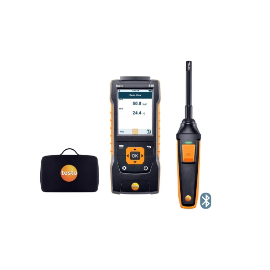 Bộ máy đo nhiệt độ, độ ẩm (Bluetooth) Testo 440 0563 4404 5 Testo 440 0563 4404