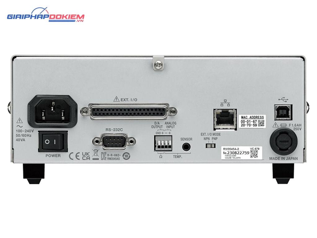 Đồng hồ đo điện trở Hioki RM3545A-1 6 Đồng hồ đo điện trở Hioki RM3545A-1