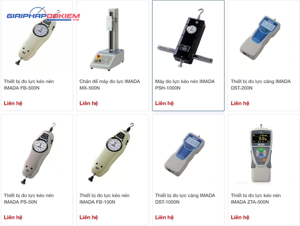 Imada - Hãng sản xuất thiết bị đo lực hàng đầu Nhật Bản 12 Các thiết bị Imada do công ty Giải Pháp Đo Kiểm cung cấp