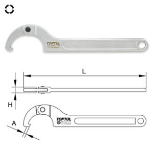 Đại Lý Phân Phối Dụng Cụ Cầm Tay Toptul Chính Hãng, Giá Rẻ 29 Cờ lê móc TOPTUL AEEX