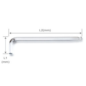 Đại Lý Phân Phối Dụng Cụ Cầm Tay Toptul Chính Hãng, Giá Rẻ 18 Lục giác L đầu bi (dài) TOPTUL AGBEE