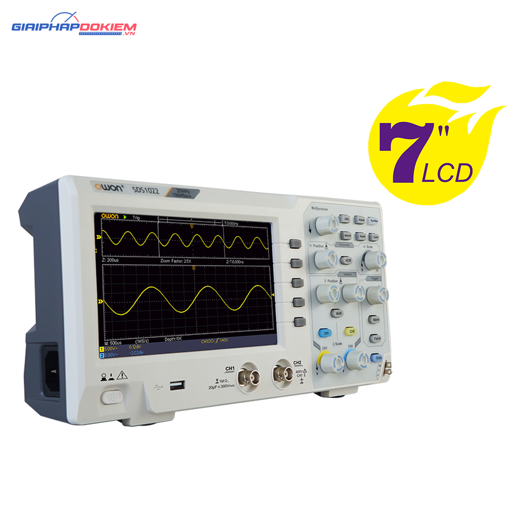 Máy Hiện Sóng Kỹ Thuật Số OWON SDS1102 ( 100 MHz, 1GS/giây ) 8 Máy Hiện Sóng Kỹ Thuật Số OWON SDS1102 ( 100 MHz, 1GS/giây )