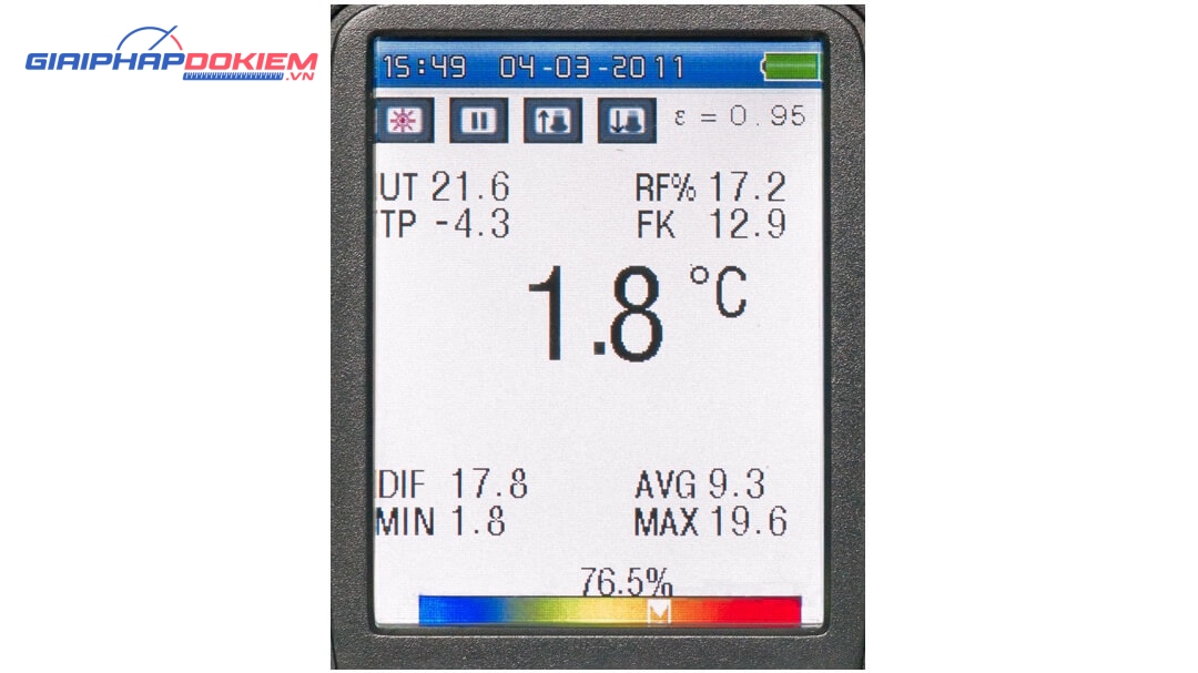 Máy đo nhiệt độ từ xa GEO-Fennel FIRT 1000 Datavision 23 Máy đo nhiệt độ từ xa GEO-Fennel FIRT 1000 Datavision