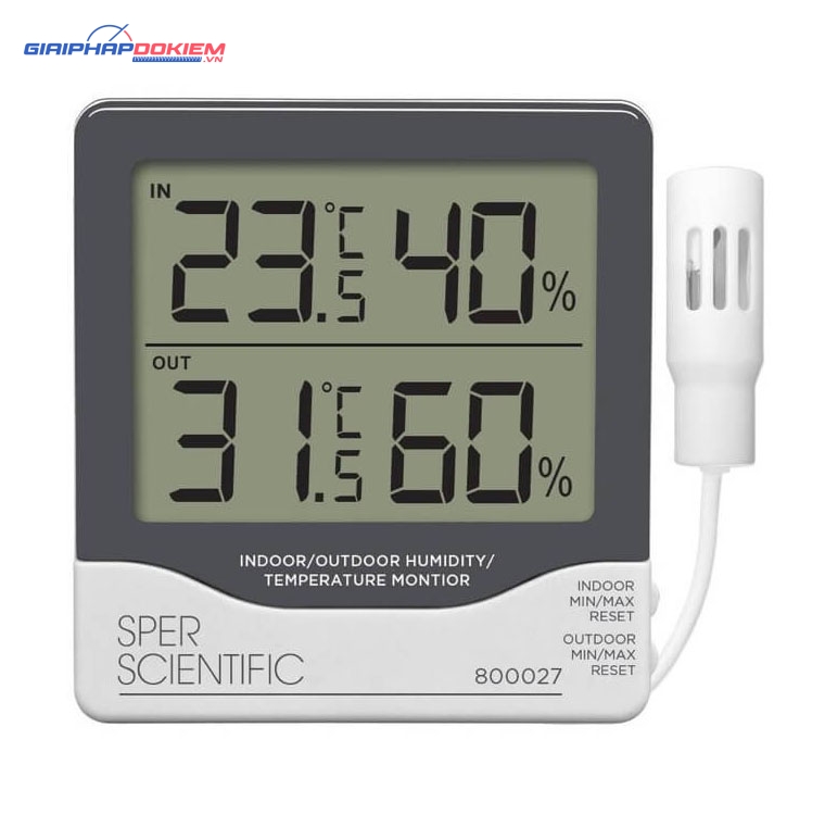 Máy đo độ ẩm và nhiệt độ Sper Scientific 800027 4 Sper Scientific 800027