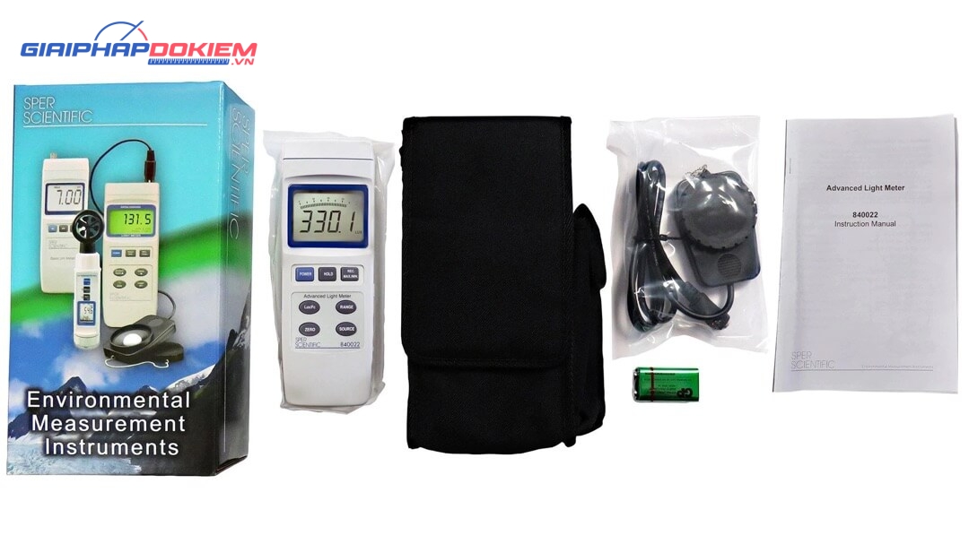 Máy đo độ sáng Sper Scientific 840022 11 Máy đo độ sáng Sper Scientific 840022