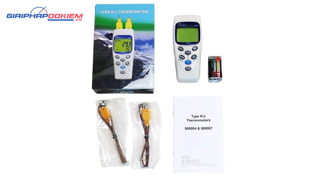 Máy đo nhiệt độ Sper Scientific 800007 8 Máy đo nhiệt độ Sper Scientific 800007