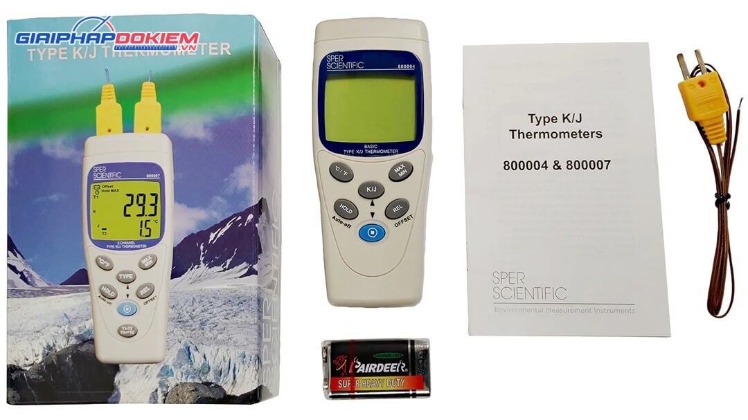 Máy đo nhiệt độ Sper Scientific 800004 10 Máy đo nhiệt độ Sper Scientific 800004