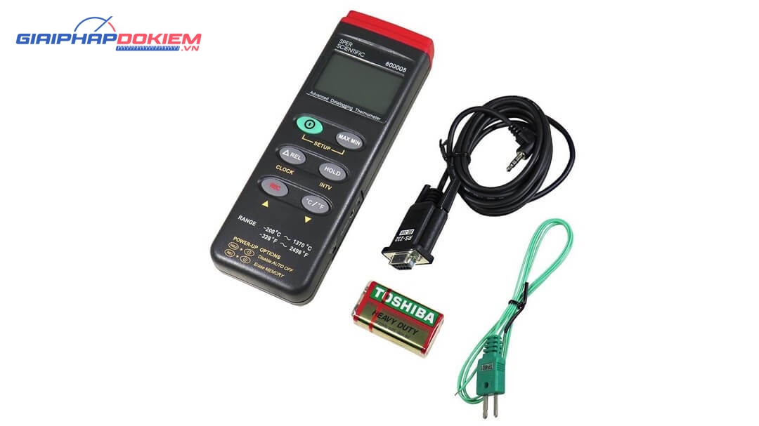 Máy đo nhiệt độ Sper Scientific 800008 8 Máy đo nhiệt độ Sper Scientific 800008
