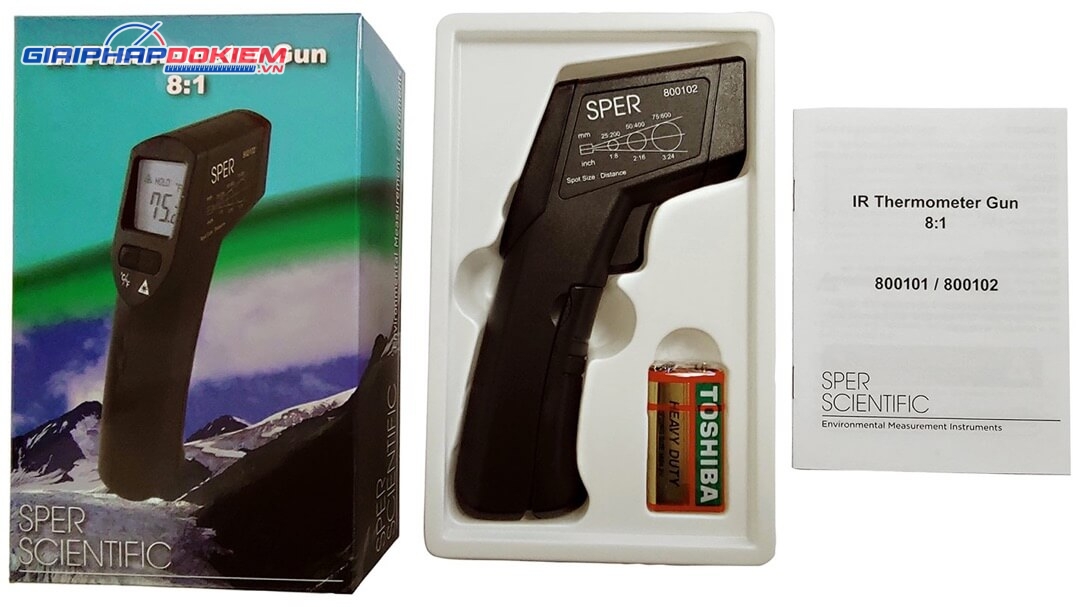 Máy đo nhiệt độ từ xa Sper Scientific 800102 3 Máy đo nhiệt độ từ xa Sper Scientific 800102