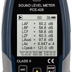 Máy đo mức âm thanh class 2 PCE-428-ICA (bao gồm Chứng chỉ hiệu chuẩn ISO) 8 Máy đo mức âm thanh class 2 PCE-428-ICA (bao gồm Chứng chỉ hiệu chuẩn ISO)