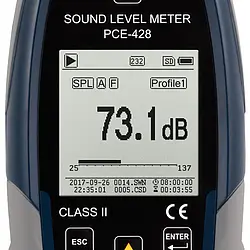 Máy đo mức âm thanh class 2 PCE-428-ICA (bao gồm Chứng chỉ hiệu chuẩn ISO) 13 Máy đo mức âm thanh class 2 PCE-428-ICA (bao gồm Chứng chỉ hiệu chuẩn ISO)
