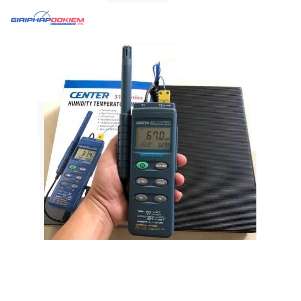 Máy đo nhiệt độ độ ẩm 2 kênh CENTER 311 15 CENTER 311