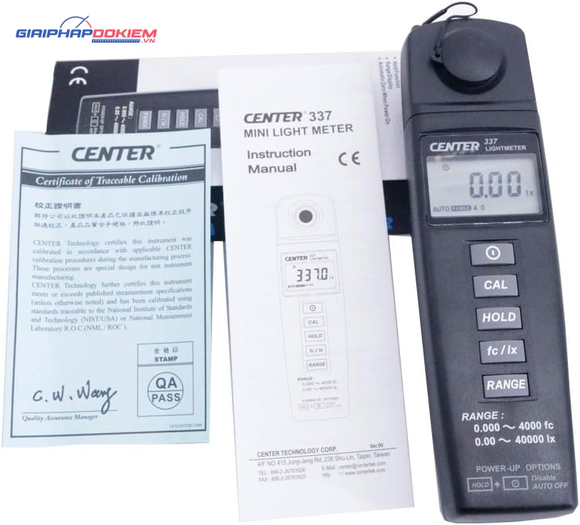 Máy đo cường độ ánh sáng Center 337 10 Máy đo cường độ ánh sáng Center 337