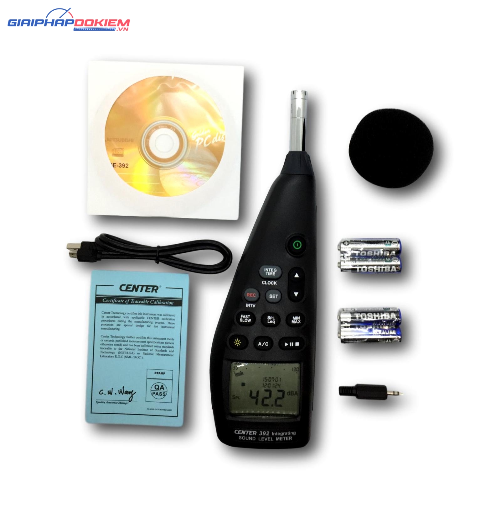 Máy đo độ ồn Center 392 10 Máy đo độ ồn Center 392