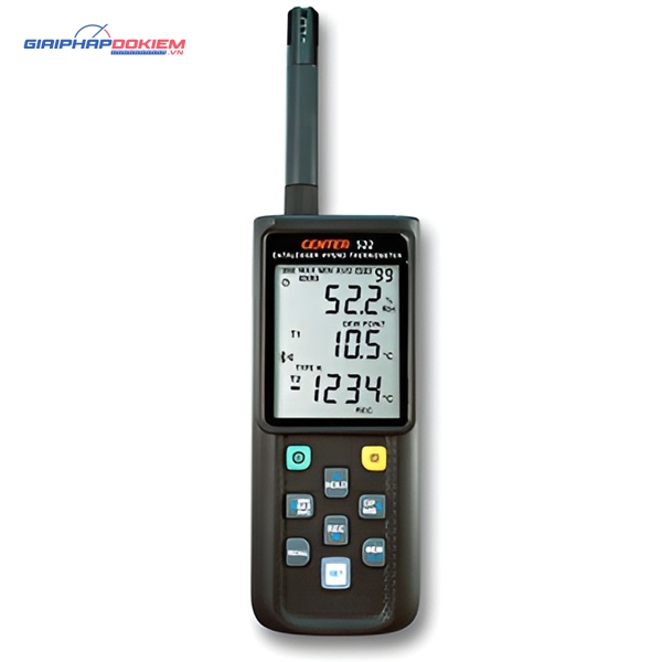 Nhiệt kế ẩm kế ghi dữ liệu không dây CENTER 522 (Loại K/J/E/T/N/R/S, Bluetooth) 6 CENTER 522