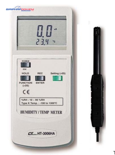 Máy đo độ ẩm LUTRON HT-3006HA 5 Máy đo độ ẩm LUTRON HT-3006HA