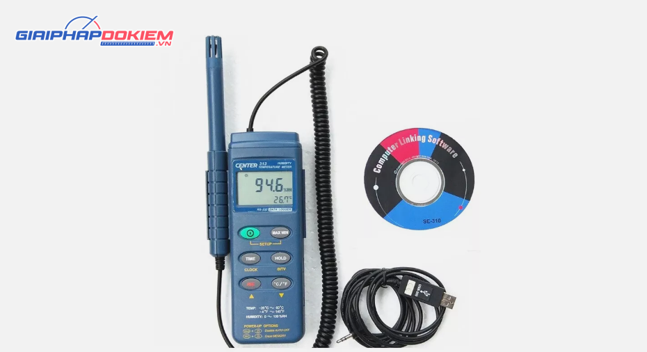 Máy đo độ ẩm nhiệt độ Center 313 7 Máy đo độ ẩm nhiệt độ Center 313