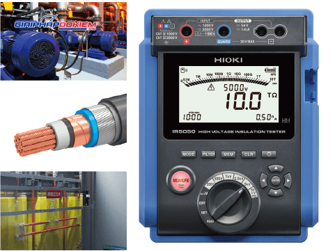 Thiết Bị Đo Điện Trở Cách Điện Hioki IR5050 5kV 9 Thiết Bị Đo Điện Trở Cách Điện Hioki IR5050 5kV