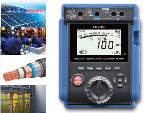 Thiết Bị Đo Điện Trở Cách Điện Hioki IR5051 5kV, Solar 2kV 11 Thiết Bị Đo Điện Trở Cách Điện Hioki IR5051 5kV, Solar 2kV
