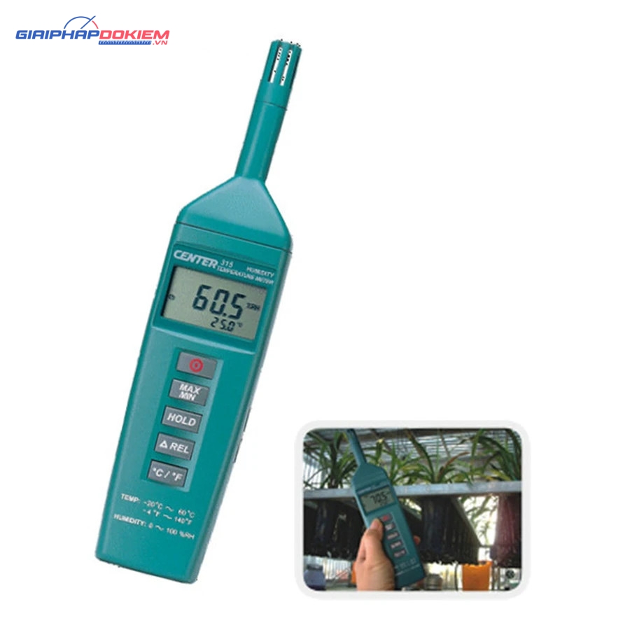 Máy đo độ ẩm, nhiệt độ Center 315 8 Máy đo độ ẩm, nhiệt độ Center 315