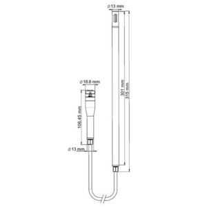 Đầu đo nhiệt độ độ ẩm KIMO SHDI-300 10 Đầu đo nhiệt độ độ ẩm KIMO SHDI-300