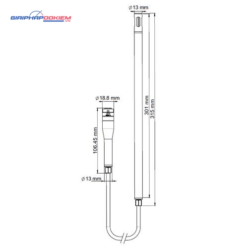 Đầu đo nhiệt độ độ ẩm KIMO SHDI-300 7 Đầu đo nhiệt độ độ ẩm KIMO SHDI-300
