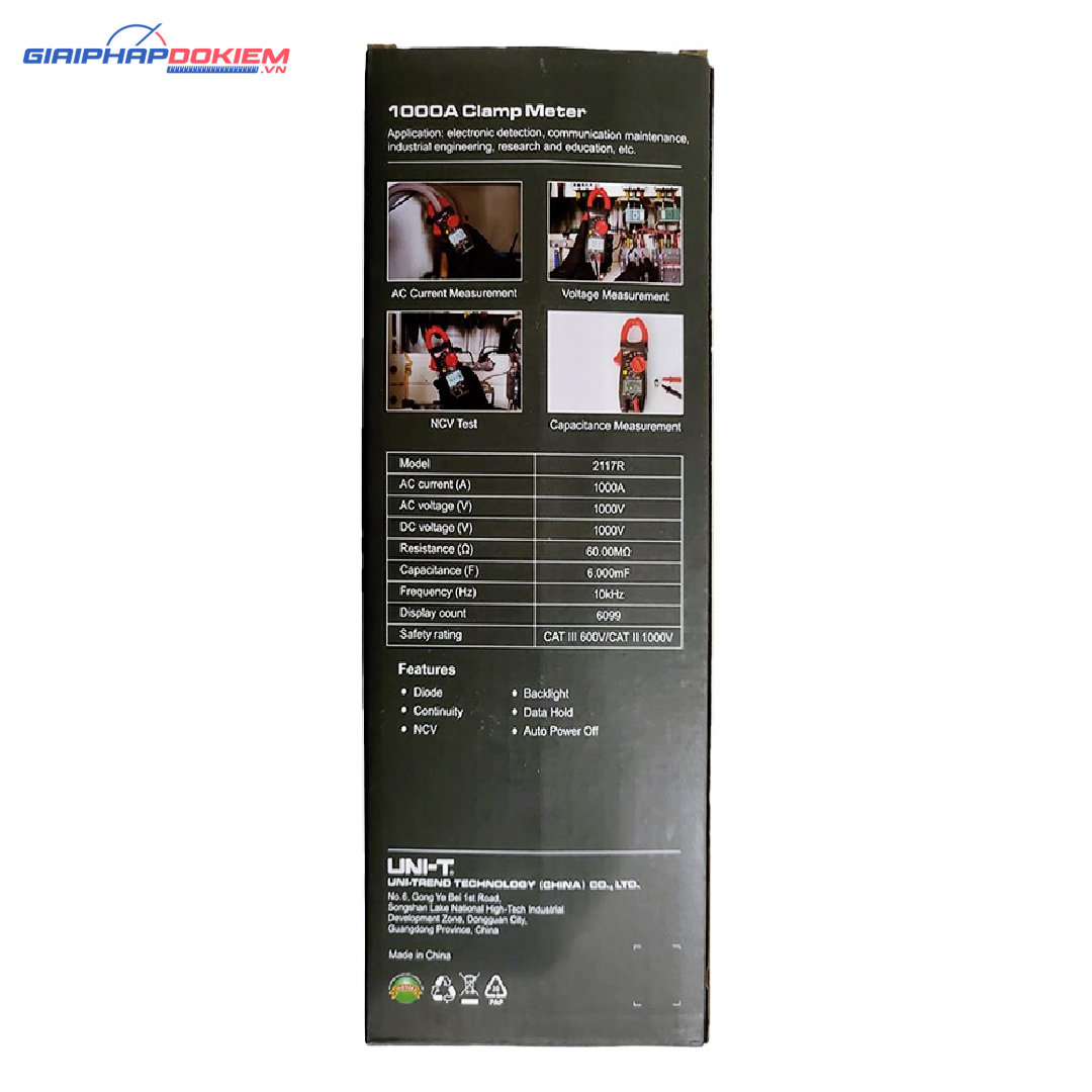 Ampe kìm AC UNI-T UNI-T 2117R 8 Ampe kìm AC UNI-T UNI-T 2117R