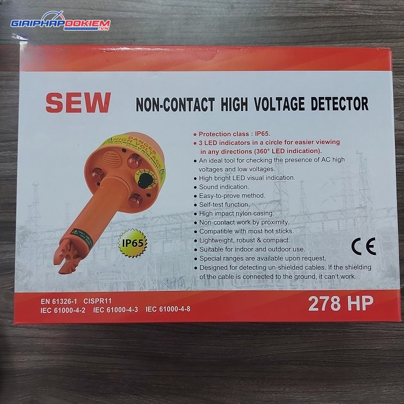Bút thử điện cao thế không tiếp xúc SEW 278 HP (275kV, IP65, 3 LED) 15 Bút thử điện cao thế không tiếp xúc SEW 278 HP (275kV, IP65, 3 LED)